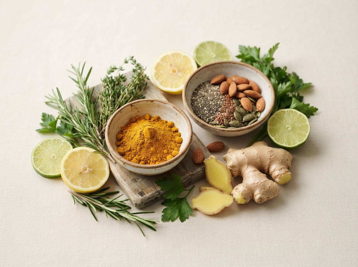Assorted vitamins and minerals that make up Renew Core formula
